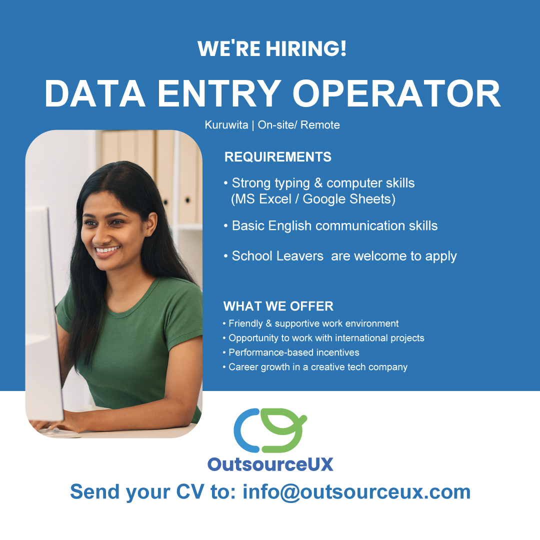 Data entry operator Ad